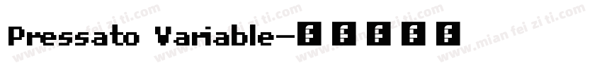 Pressato Variable字体转换